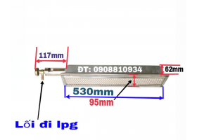 ĐẦU ĐỐT HỒNG NGOẠI LÒ NƯỚNG 530MM