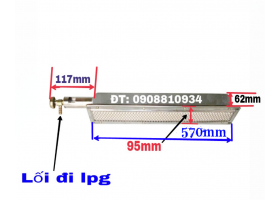 ĐẦU ĐỐT HỒNG NGOẠI LÒ NƯỚNG 570MM