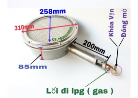 ĐẦU ĐỐT HỒNG NGOẠI LÒ NƯỚNG 310MM