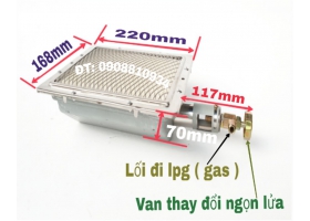 ĐẦU ĐỐT HỒNG NGOẠI LÒ NƯỚNG 220MM