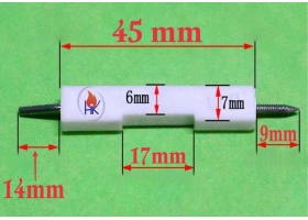 SỨ Ø7 DÀI 45MM KIM DÀI 14MM BẾP GA