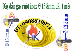ỐNG DẪN GAS RUỘT INOX 304 (1 MÉT)